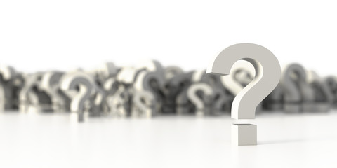 Wall Mural - infinite question icons, original 3d rendering; business and marketing concepts
