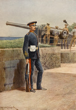 Royal Garrison Artillery. Date: 1910