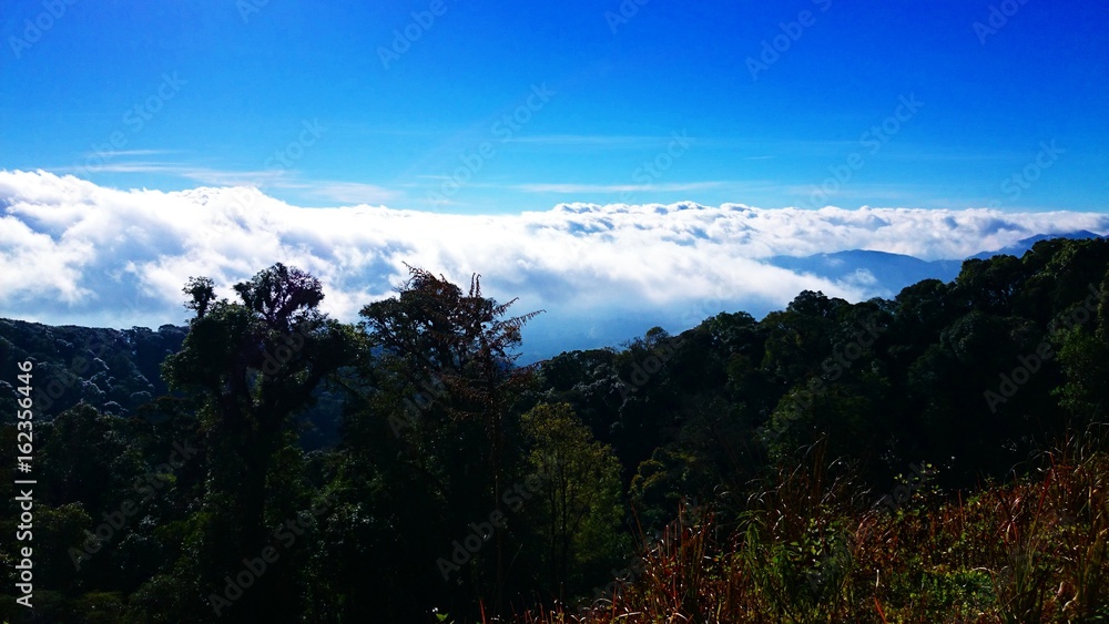Beautiful mountains landscape and sky with clouds for background. Stock ...