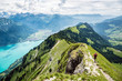 Gratwanderung zwischen Harder und Augstmatthorn, Brienzersee, Interlaken, Schweiz