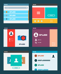 Wall Mural - Ui app design concept