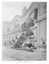 Montparnasse Accident. Date: 1895