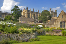 Christ Church Cathedral, College And Memorial Gardens, Oxford, Oxfordshire, England, United Kingdom, Western Europe.