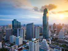 Bangkok View Beautiful  Is The New Highest Building In Bangkok  With Sky Beautiful ,Thailand