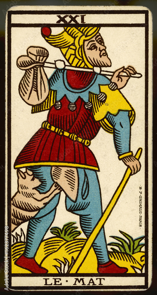 Tarot Card 22 - Le Fou (The Fool) Stock Photo | Adobe Stock