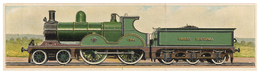 Wall Mural - Great Central Railway Loco. Date: 1900