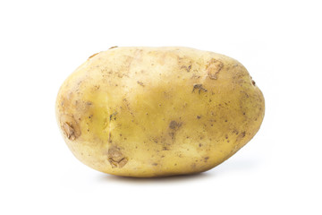 Canvas Print - New potato isolated on white background