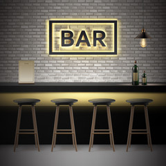 Bar, pub interior