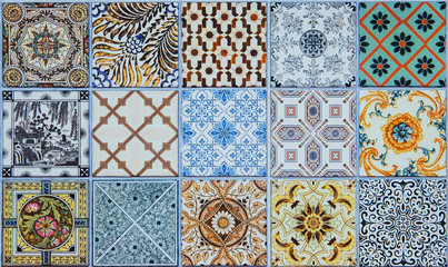 Naklejka na meble ceramic tiles patterns from Portugal.