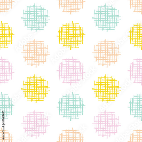 Fotografie, Obraz kbecca_vector_crosshatch_dots_pattern_seamless_tile
