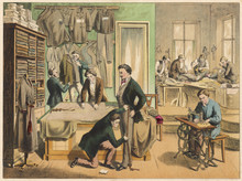 Busy Tailor's Workshop. Date: 1875