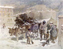 Christmas Decorations: The Holly Cart  1848.. Date: 1848