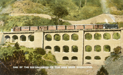 Wall Mural - KALKA-DHARAMPUR Railway 1. Date: early 20th century