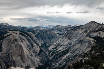 Wall Mural - View from Half Dome in Yosemite National Park, California