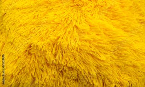 yellow cropped fur jacket