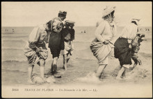 The Pleasure Of Paddling. Date: Circa 1910
