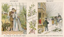 Honeymoon Couple - Circa 1875. Date: Circa 1875