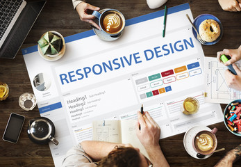 creative sample website design template concept