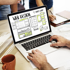 Poster - web design layout internet template