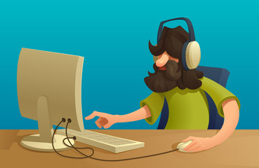 Programmeror  manager working