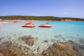 The beautiful beach on Sardinia island, Italy