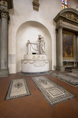 Wall Mural - Grave in Basilica of Santa Croce, Florence