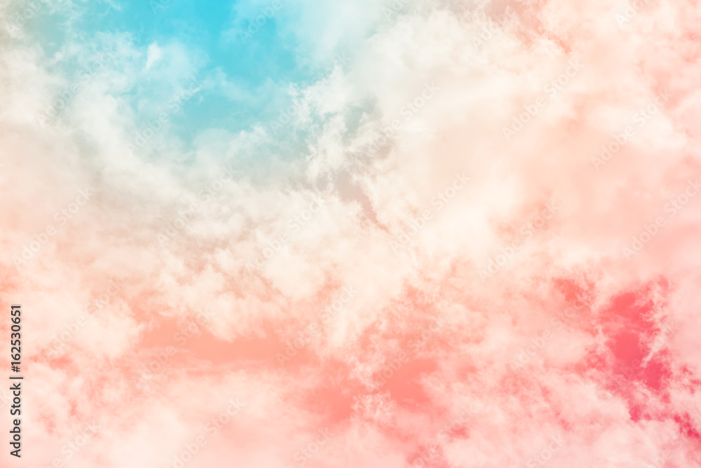sun and cloud background with a pastel colored Stock Photo | Adobe Stock