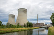 Kernkraftwerk Grundremmingen in Bayern, Kühltürme und Fluss