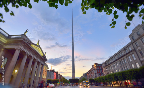 Plakat Dublin, Irlandia centrum symbol