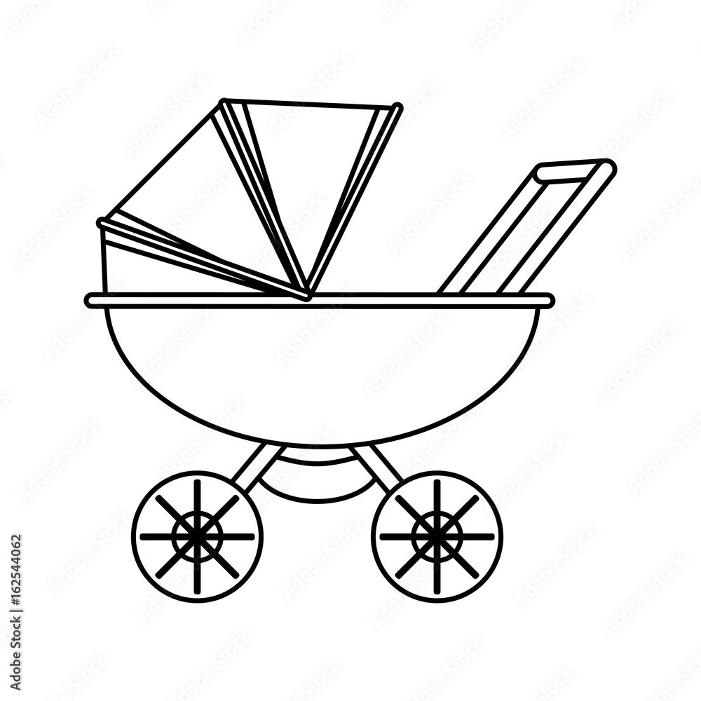 baby carriage cartoon