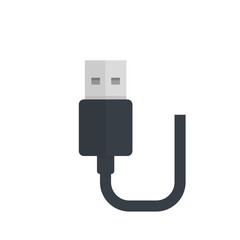 Canvas Print - usb plug vector illustration, flat style