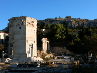 Tower of Winds with Acropolis behind