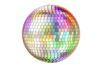 mirror disco ball, 3d rendering
