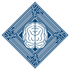 Poster - AI(Artificial Intelligence) concept illustration.