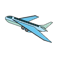 Sticker - airplane taking off