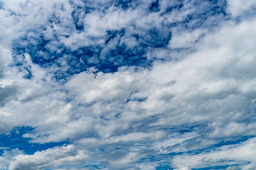 White cloud with Blue sky