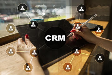 CRM. Customer relationship management concept. Customer service and relationship