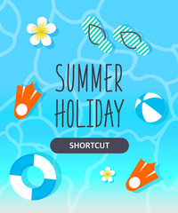 Poster - Summer template illustration