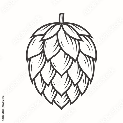 Cuadros en Lienzo Hop emblem icon label logo. Vector illustration.