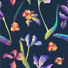 Van Gogh Iris Flowers