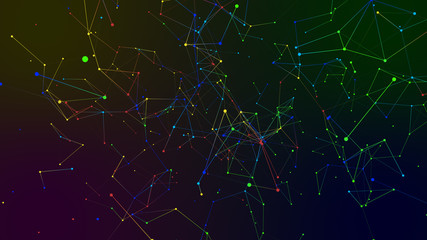 Wall Mural - colored geometry abstract background