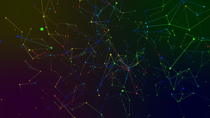 Wall Mural - colored geometry abstract background