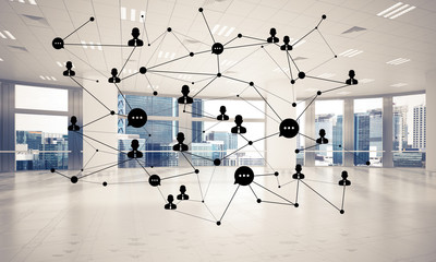 networking and wireless connection as concept for effective mode