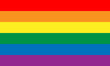 Lesbian, gay, bisexual, and transgender flag. Rainbow pride flag of LGBT organization. Vector illustration