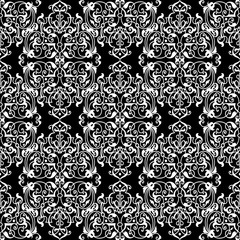 Black and white seamlass pattern