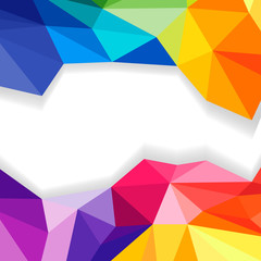 Wall Mural - Abstract triangle geometric wave stripes border on a white background. Polygonal pattern for your design.