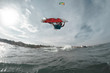 Kite surfing.