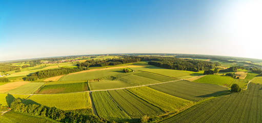 Luftaufnahme von ländlicher Region