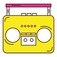 Wall Mural - old music player icon vector illustration design