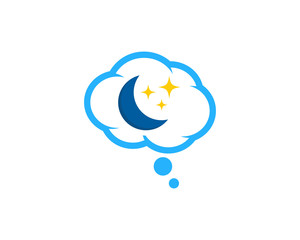 Sleep Icon Logo Design Element